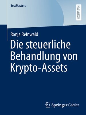 cover image of Die steuerliche Behandlung von Krypto-Assets
